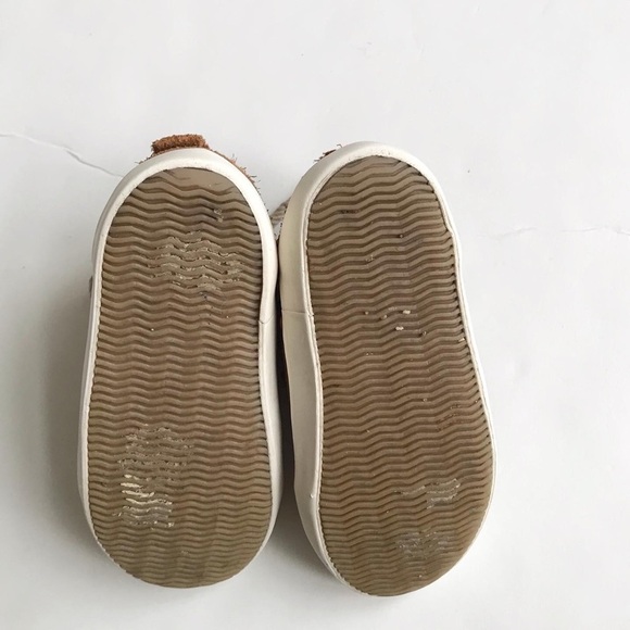 ZARA Sheep face brown hi-top sneakers GUC - visible wear size 23(7 toddler) - Picture 8 of 8